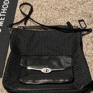 Coach Black Textured Crossbody Bag